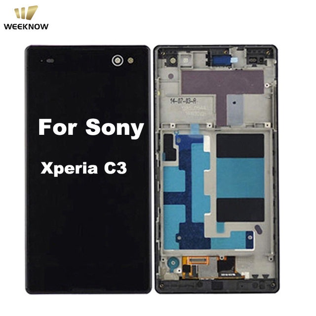LCD Display + Touch Panel with Frame for Sony Xperia C3 / D2533 LCD Screen Touch Digitizer Assembly