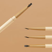 Crayon à sourcils 2-en-1 Vegan imperméable à l'eau Brosse haute Cosmétiques Maquillage des yeux Double tête Styling Slim Design Permanent Brow Enhancer
