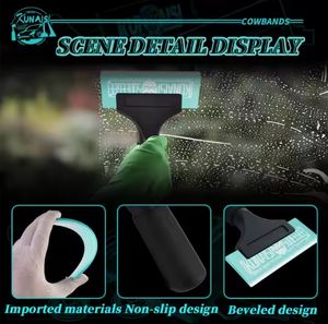 KUNAISI Outils de nettoyage de voiture Raclette à manche en aluminium et grattoir en TPU <span class=keywords><strong>Film</strong></span> de fenêtre en caoutchouc et outil de teinte - Product Image 5