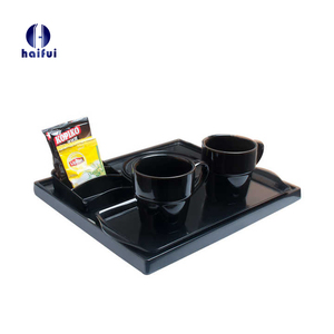 Eco-firendly doppio corpo in plastica in acciaio inossidabile Set vassoio bollitore elettrico per Hospitaliyt Hotel servizio in camera da tè caffè - Product Image 4