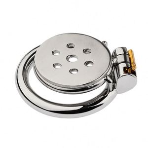 Cage de chasteté plate en acier inoxydable pour homme, anti-évasion, avec LED 2700K blanc chaud doux, modèle OEM Likewinner-2026 Chine - Product Image 1