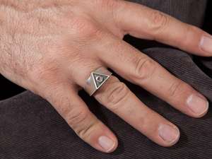 Freemason Illuminati Eye Ring Knights Templar Ring para los seguidores de Mason 316l Anillo de acero inoxidable - Product Image 6