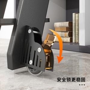 Betoci Bookshelf Sliding Ladder Iron Track <b>Hardware</b> for <b>Wardrobe</b> Loft Bunk Bed Storage Shelf Support System - Product Image 5