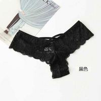 Culotte Femme Grande Taille Taille Basse Sans Couture Collants Sexy String Dentelle Sans Couture
