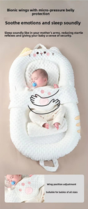 <span class=keywords><strong>Cuna</strong></span> Colecho <span class=keywords><strong>para</strong></span> Bebé de 0 a 18 Meses, Portátil, Transpirable, Malla 3D, Relleno de Algodón PP y Felpa, Cojín Suave Antibacteriano - Product Image 3