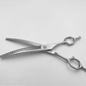 7.0 inch/7.5 inch kéo chuyên nghiệp ma thuật răng chó chải chuốt cắt OEM giá kéo vật nuôi 440C chunkers - Product Image 2