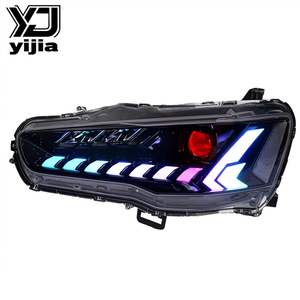ชุดไฟหน้าแต่งสไตล์ RGB สำหรับมิตซูบิชิแลนเซอร์ <span class=keywords><strong>EX</strong></span> และแลนเซอร์ ปี 08-18  ไฟ Chiku 12V 35W - Product Image 5