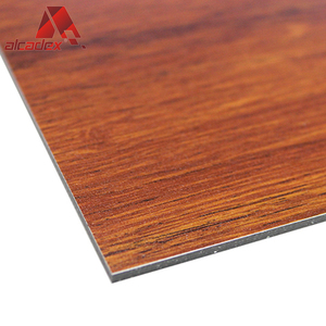 La pared exterior panel decorativo fachada de efecto de <span class=keywords><strong>madera</strong></span> de aluminio panel sándwich - Product Image 2