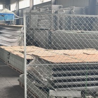 Panneaux de clôture temporaire à maillons de chaîne USA, clôture de sécurité amovible pour chantier, barrière de sécurité portable pour extérieur