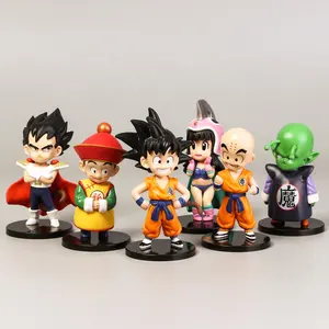 6Pcs Creativo Del Fumetto Giappone Sfere del Drago Per Auto Da Tavolo Decorazione Della Torta Ornamento Action Figure Gohan Anime Giocattolo