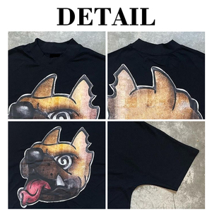 Custom DTG Print Tee Custom Size Mens Crop Thick Vintage 100% Cotton Sun Faded Acid Wash Graphic T Shirts - Product Image 6