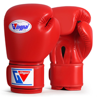 Guantes de Boxeo Profesionales GINGPAI de Cuero PU, Cierre Ajustable, Personalizables para Adultos, para Sanda, Muay Thai, Prácticos para Exteriores