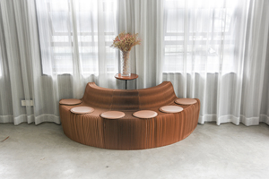 Canapé <span class=keywords><strong>en</strong></span> papier extensible, canapé Long artisanal, <span class=keywords><strong>en</strong></span> 3d, moderne, pour Salon, bureau et zones officielles, 100% - Product Image 3