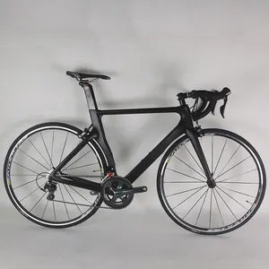 2021 OEM Aero Rennrad rahmenset Kohle faser T700 Fahrrad Carbon Rahmen Fahrrad 4700 Groupset komplettes Fahrrad schwarz matt TT-X2 S.