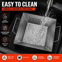 Panier de cuisson pour légumes en acier inoxydable personnalisé avec trous de drainage, fabrication directe usine