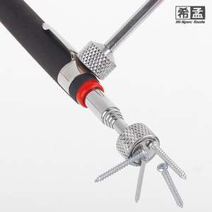 Outil de ramassage magnétique Hi-Spec Tools 8 lb, tige extensible, réparation automobile, acier inoxydable, pour vis et pièces - Product Image 3