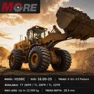 Nouvelles pneus OTR 16.00-25 TT 28PR E-3/L-3 Z avec chambre à air pour niveleuse légère et engin de terrassement - Product Image 2