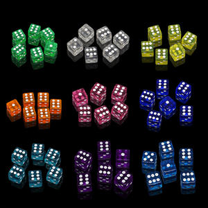 Fourniture transfrontalière de dés acryliques en cristal d'angle carré transparent Swing Couleur 1.6 - Product Image 2