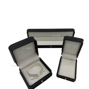 Custom Logo Elegance <b>Plastic</b> Jewelry <b>Box</b> Rounded Corner Ring Pendant Bracelet Wedding Jewelry Packaging <b>Box</b> for Women - Product Image 1