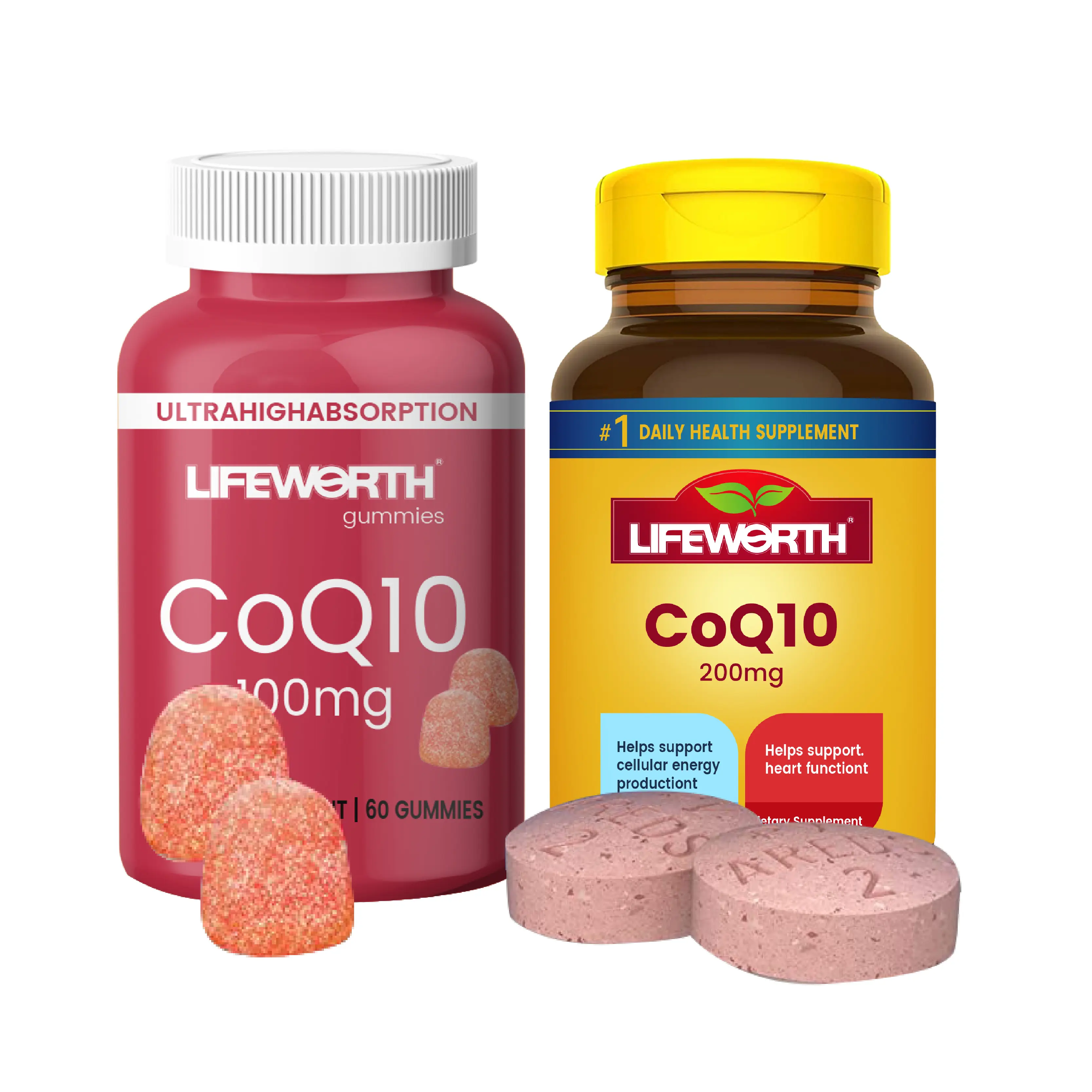 LIFEWORTH Ubiquinol Coq10 Coenzyme Liposomal Coq10 Dạng Bột Kẹo Dẻo Softgel Chất Lỏng Bổ Sung Tự Nhiên Chất Chống Oxy Hóa Cho Sức Khỏe Tim Mạch