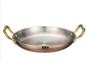 DFP02 Assiette à steak ovale classique de luxe en argent et or rose, à double poignée, en acier inoxydable triple couche, pour hôtel - Product Image 6