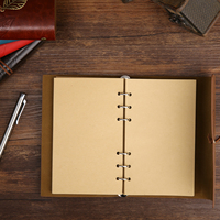 7 pouces Vintage A5 A6 A7 pleine fleur Logo personnalisé en cuir agenda planificateur journaux affaires classeur cahiers Durable échantillon gratuit