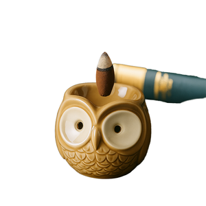 Brûleur d'encens 7*7*7 cm en céramique, motif dragon, mini, 8 pouces, pour Agarbatti, Masala, Musc, pour la maison, le spa, le bureau, spirituel, thérapeutique, longue durée - Product Image 1