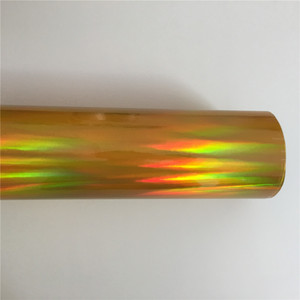 Film de vinyle <span class=keywords><strong>holographique</strong></span> or irisé Chrome Laser vinyle rouleau sans bulles enveloppe de voiture 1.52*17m - Product Image 5