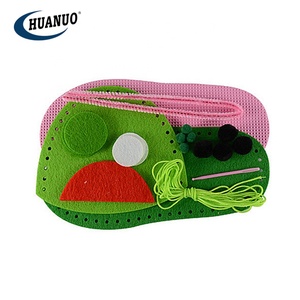 Kids Educational Toy Creative Art Craft Kit DIY Handmade <strong>Felt</strong> <strong>slippers</strong> Diy Kit - Product Image 4