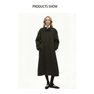 <span class=keywords><strong>Manteau</strong></span> en <span class=keywords><strong>laine</strong></span> 2025 pour <span class=keywords><strong>femme</strong></span>, décontracté, double boutonnage, <span class=keywords><strong>manteau</strong></span> pour <span class=keywords><strong>femme</strong></span> - Écologique, surdimensionné, hiver - Product Image 4