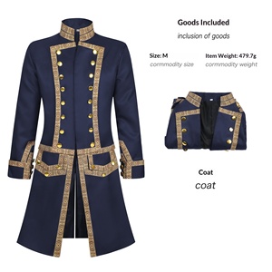 Chaqueta de Esmoquin Victoriana para Caballero, Estilo Colonial Medieval Europeo del Siglo XVIII, Traje de Hombre - Product Image 4