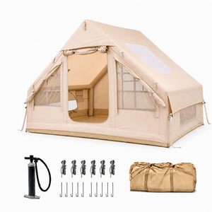 <b>Large</b> Capacity Inflatable Air <b>Tent</b> Oxford Cloth Four-Season Automatic Assembly Portable Waterproof UV Resistant Outdoor Camping - Product Image 1
