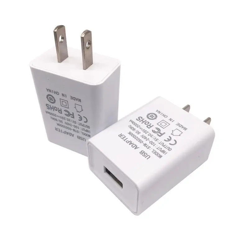 Hot Sale Wall Charger 5w 10w Cell Phone Single Port 1a 2a 5v Us USB Adapter Charger 5v 2a Mobile Phone Eu Charger For Android