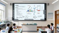 Tableau blanc interactif numérique intelligent à écran tactile 4K de 55 pouces pour l'enseignement scolaire, variantes de 65/86/100 pouces disponibles