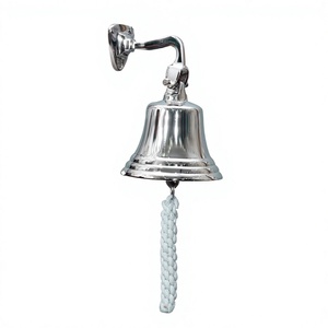 Metal Crafts Handmade Nautical Ship Bells Titanic Ancient Style <b>Hand</b> <b>Casted</b> Aluminium Door Bell Customizable Designs Wall Mount - Product Image 1