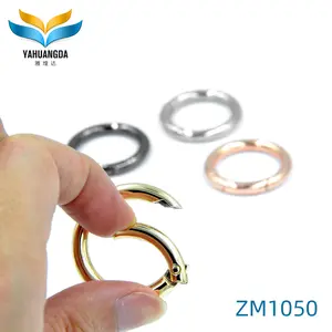 जिंक मिश्र धातु हार्डवेयर उच्च अंत वसंत अंगूठी बैग और स्मृति चिन्ह के लिए, थोक वसंत अंगूठी अनुकूलित खोलने की अंगूठी में विभिन्न रंग