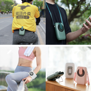 Ventilateur portable rechargeable mini à suspendre à la taille, au cou, au <span class=keywords><strong>plafond</strong></span>, à la main, design collier, trois options de vent, OEM 24 pour un usage domestique - Product Image 6
