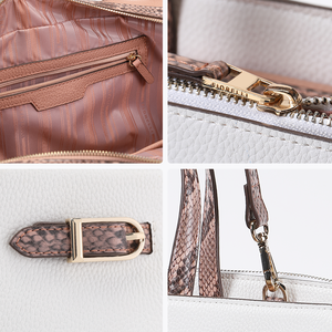 Bolso Tote Casual Impermeable para Mujer con Cierre y Detalles Metálicos, Personalizable con Logotipo, Hecho de Material PU Resistente - Product Image 5