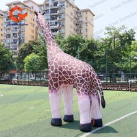 Mascotte géante réaliste réaliste authentique animal gonflable girafe modèle zoo parc gonflable girafe animal mascotte