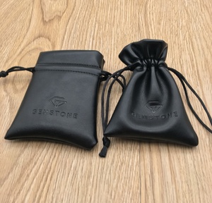 Petit sac à cordon en cuir PU - Product Image 1
