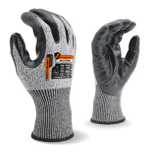 Gants de travail de sécurité ENTE SAFETY, vente en gros, résistants aux coupures, en nitrile lisse, haute adhérence, pour la construction - Product Image 1