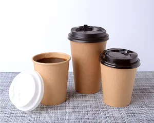 Factory hot sale 12oz 16oz Custom Logo Printed Disposable Heat Proof Coffee Paper Cup Sleeve