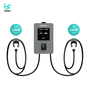 Chargeur <span class=keywords><strong>de</strong></span> véhicule électrique OCPP, chargeur <span class=keywords><strong>de</strong></span> voiture commercial, double <span class=keywords><strong>borne</strong></span> murale 22 kW, type 2, prise en charge du terminal <span class=keywords><strong>de</strong></span> point <span class=keywords><strong>de</strong></span> vente - Product Image 1