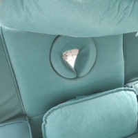 Canapé de pédicure moderne et luxueux, réglable, confortable, en cuir synthétique et tissu, fauteuil inclinable pour spa, chaise de pédicure pour usage hôtelier