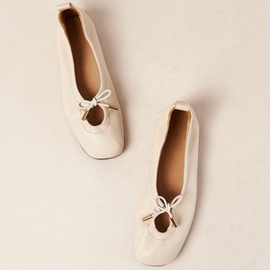 <span class=keywords><strong>Bailarinas</strong></span> de cuero genuino suave <span class=keywords><strong>con</strong></span> zapatos de boda <span class=keywords><strong>con</strong></span> <span class=keywords><strong>lazo</strong></span> para invitados Zapatos <span class=keywords><strong>con</strong></span> cojín - Product Image 2