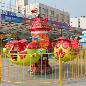Manège Hélicoptère Kiddy avec Jeu d'Avion Rotatif Épouvantail pour Enfants - Construction en Alliage pour Centres Commerciaux Extérieurs - Product Image 2