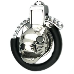 新デザインの虎頭チャスティティケージデバイス、カップル向け代替アダルト玩具セックスロック、販売中 - Product Image 2