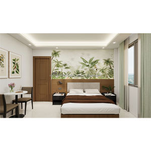 Muebles Económicos Personalizados para Dormitorio de Hotel 3 Estrellas: Cama de Madera, Armario, Sofá, Mesitas de Noche, Mueble para TV y Mesa Auxiliar para Habitación Completa - Product Image 1