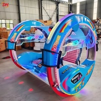 Voiture à roulettes 360° rentable pour deux personnes, double siège, pour projets de centres commerciaux intérieurs et extérieurs destinés aux exploitants de sites événementiels