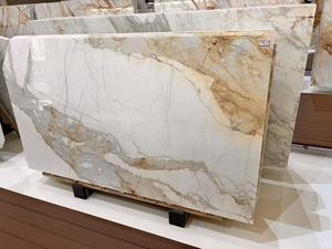 Borghini Paonazzo Calacatta Gold Italie Design moderne Pierre naturelle Marbre poli Plaque imperméable pour application en villa - Product Image 2